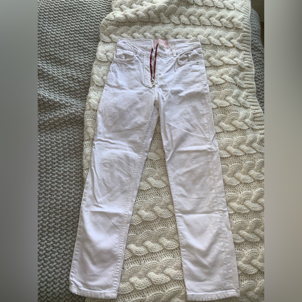 Unique white revice jeans